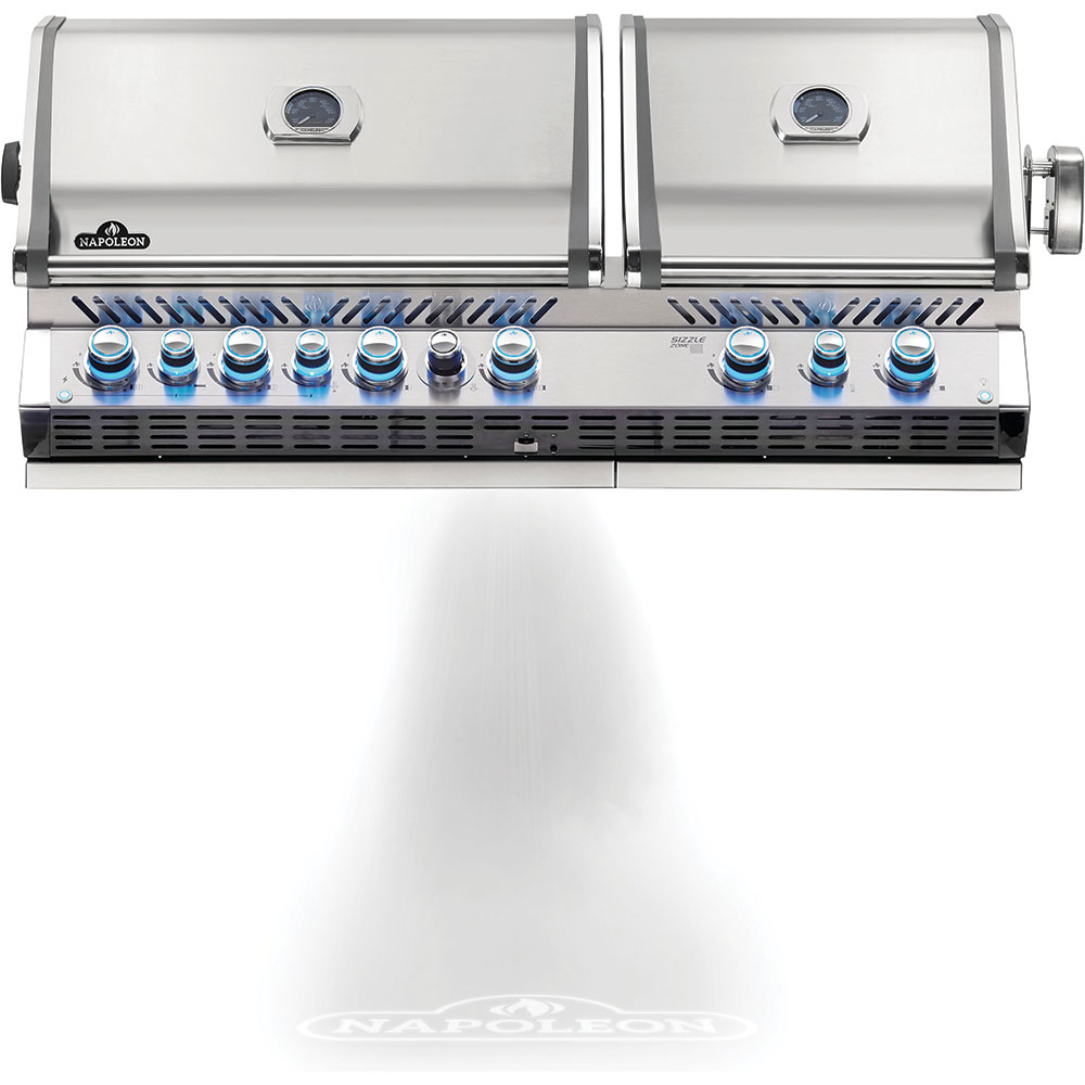 Built-in Prestige PRO™ 825 RBI Gas Grill Head with Infrared Bottom & Rear Burners – Stainless Steel