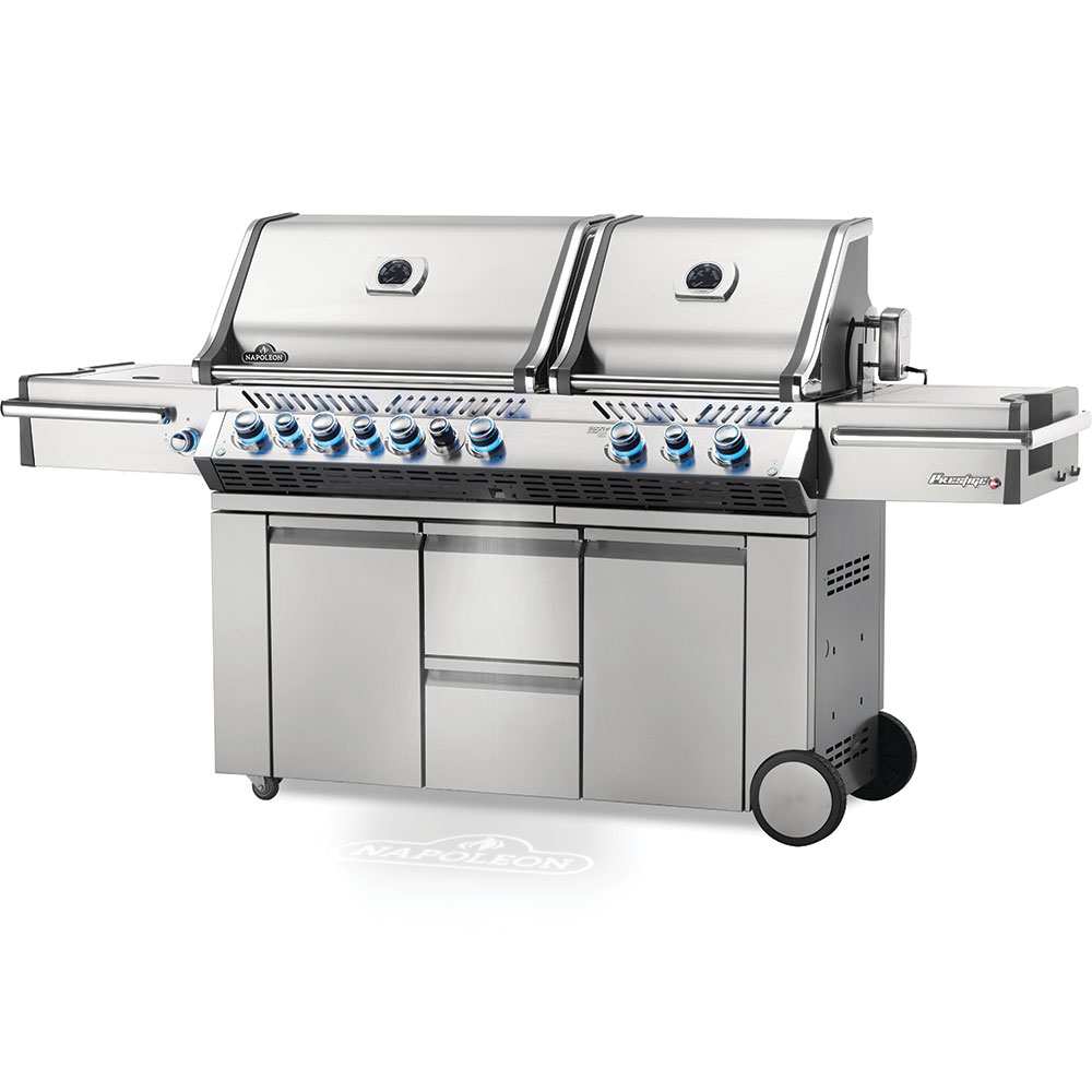 Napoleon Prestige PRO™ 825 RSBI Gas Grill with Power Side Burner, Infrared Rear & Bottom Burners