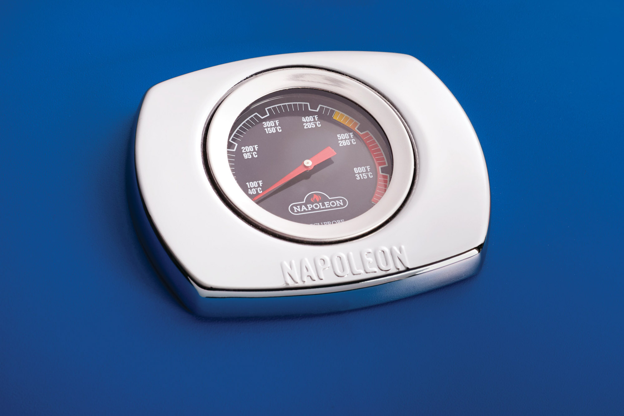 Napoleon TravelQ™ 285 Portable Propane Gas Grill Features - ACCU-PROBE™ Temperature Gauge