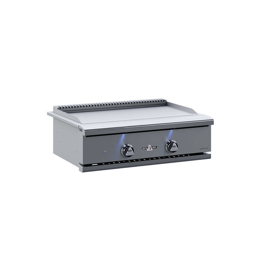 Delta Heat 32" Built In Outdoor Teppanyaki Flat Top Gas Grill