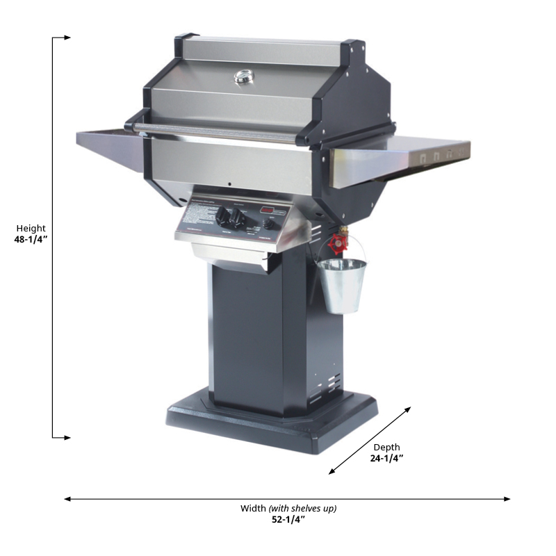 Phoenix Grills SDSSOP Grill Head on Stainless Steel Patio Mount Gas Grill
