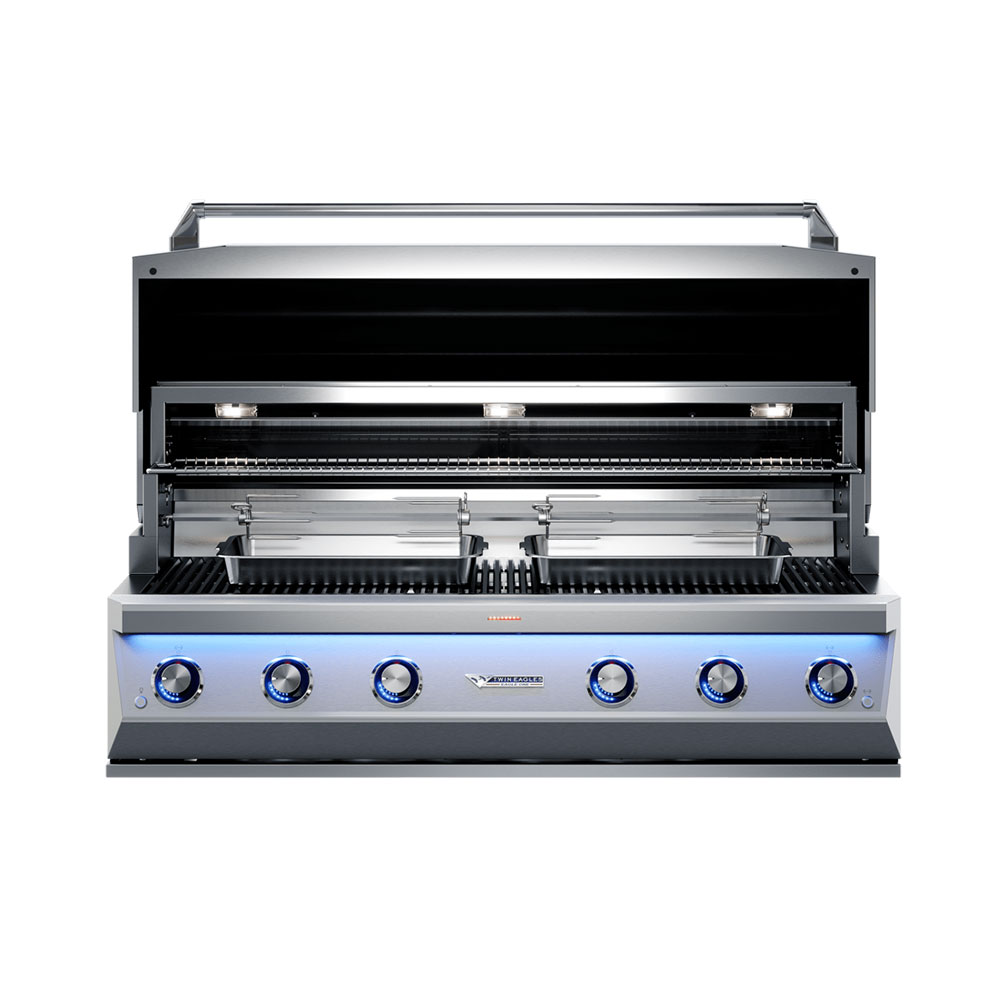 Twin Eagles 54" EAGLE ONE Built-In Outdoor Gas Grill with Infrared Rotisserie & Sear Zone