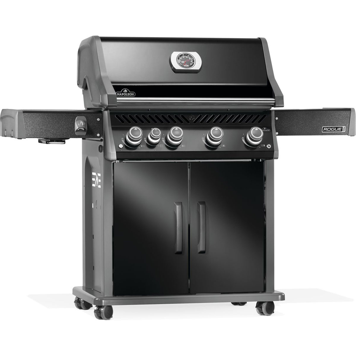 Napoleon Rogue® PRO 525 SIB Propane Gas Grill with Infrared Side Burners - Black