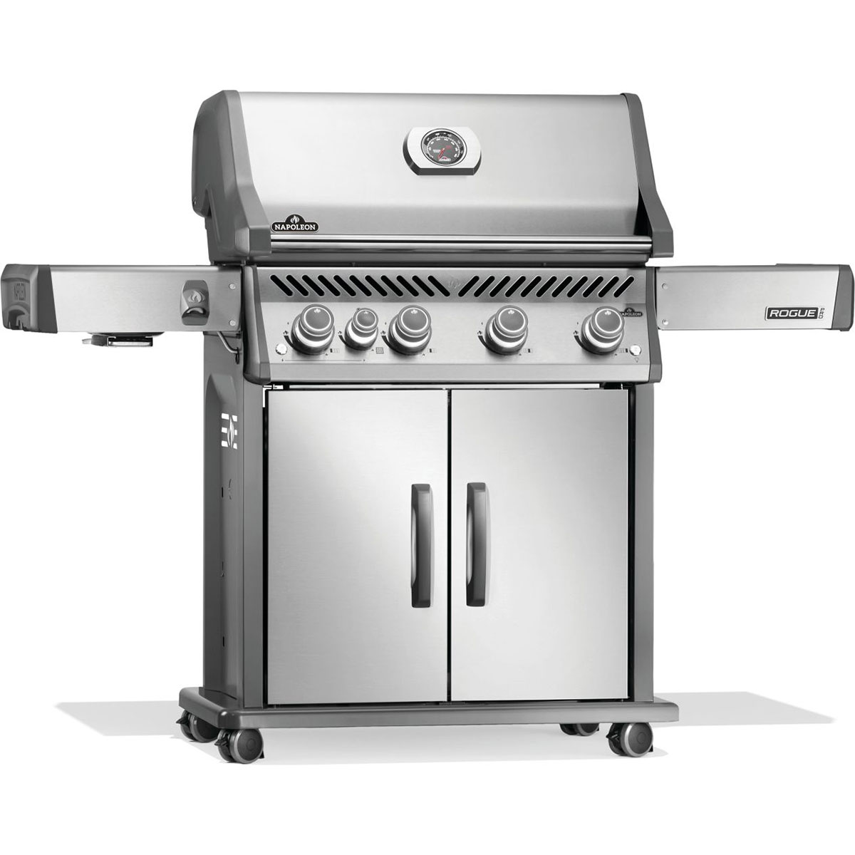 Napoleon Rogue® PRO 525 SIB Propane Gas Grill with Infrared Side Burners - Stainless Steel