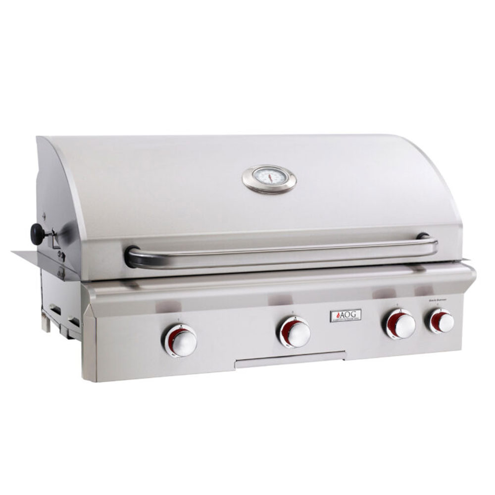 American Outdoor Grill 36" T-Series Built-In Gas Grill With Analog Thermometer, With Backburner