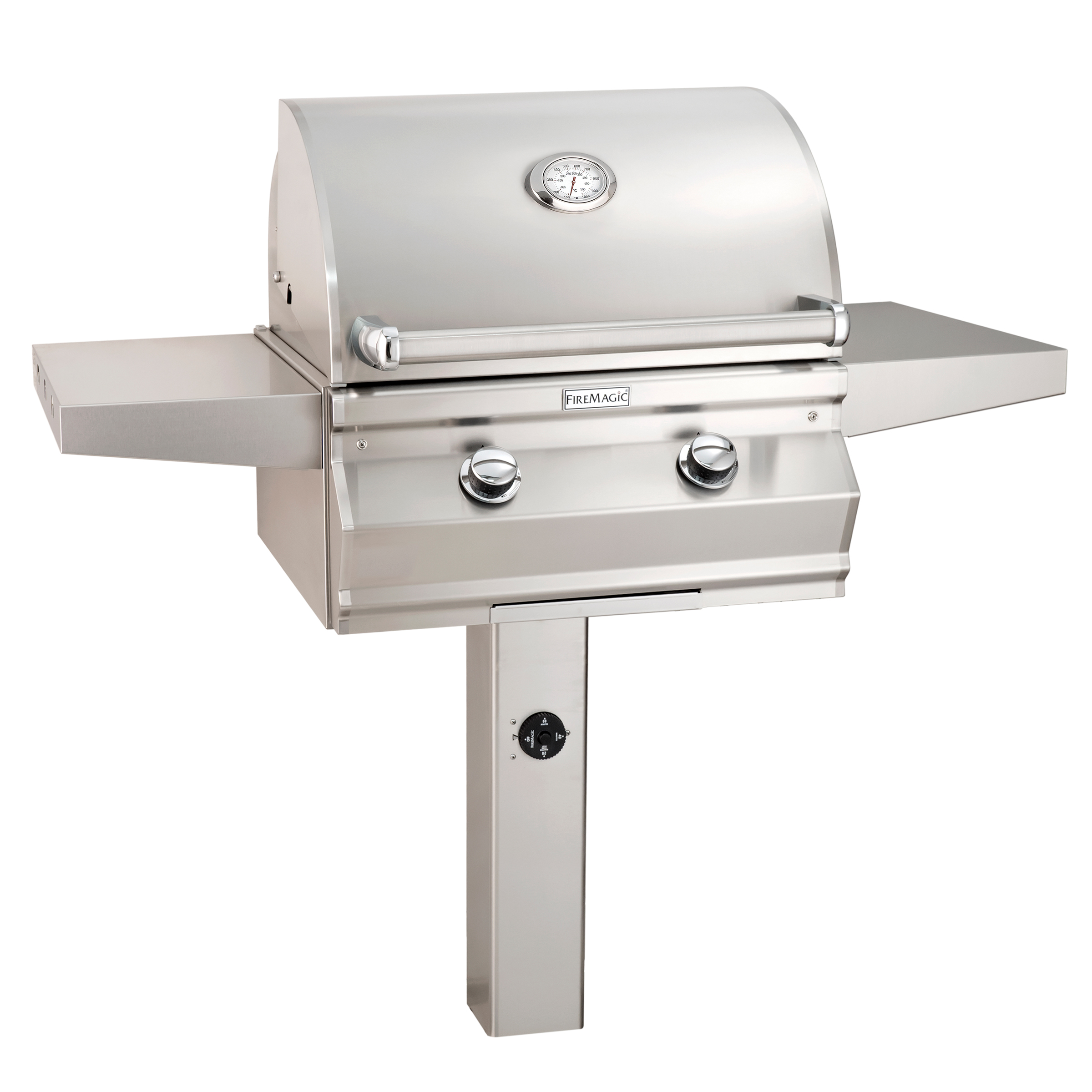 Fire Magic® 24" Choice C430s In Ground Post Mount Gas Grill With Analog Thermometer