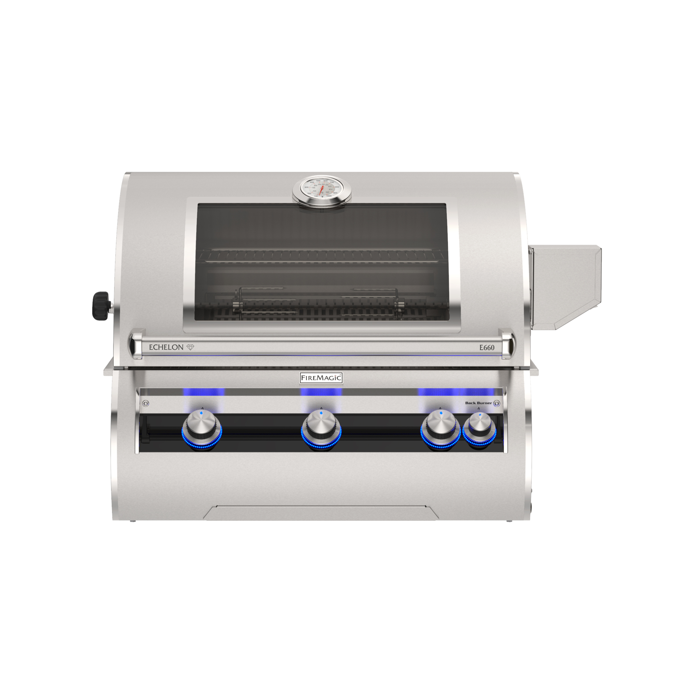 Fire Magic® 34" Echelon E660i Built-In Gas Grill With Analog Thermometer, With Magic View Window