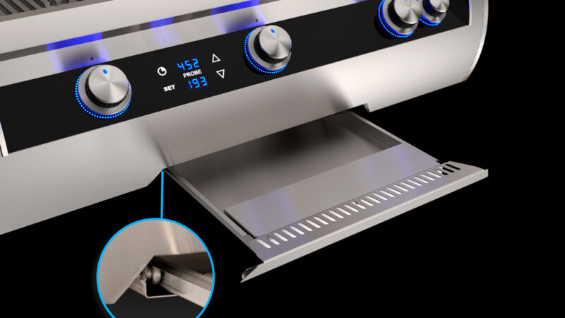 Fire Magic® Aurora Series Built-In Gas Grill With Analog Thermometer Feature - Dip Tray