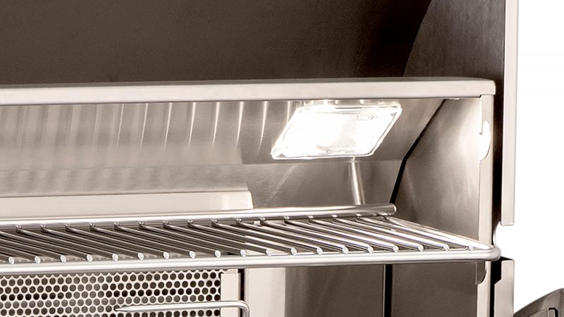 Fire Magic® Aurora Series Built-In Gas Grill With Analog Thermometer Feature - Halogen Internal Lights