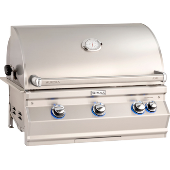 Fire Magic® 34" Aurora A540i Built-In Gas Grill With Analog Thermometer, With Backburner