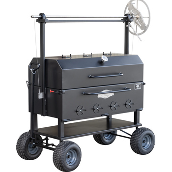 Meadow Creek SM48 Santa Maria Grill With Optional Hinged Lid With Thermometer