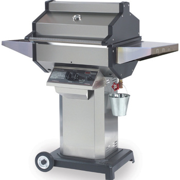 Phoenix Grills SDSSOC Grill Head on Stainless Steel Column Pedestal Cart